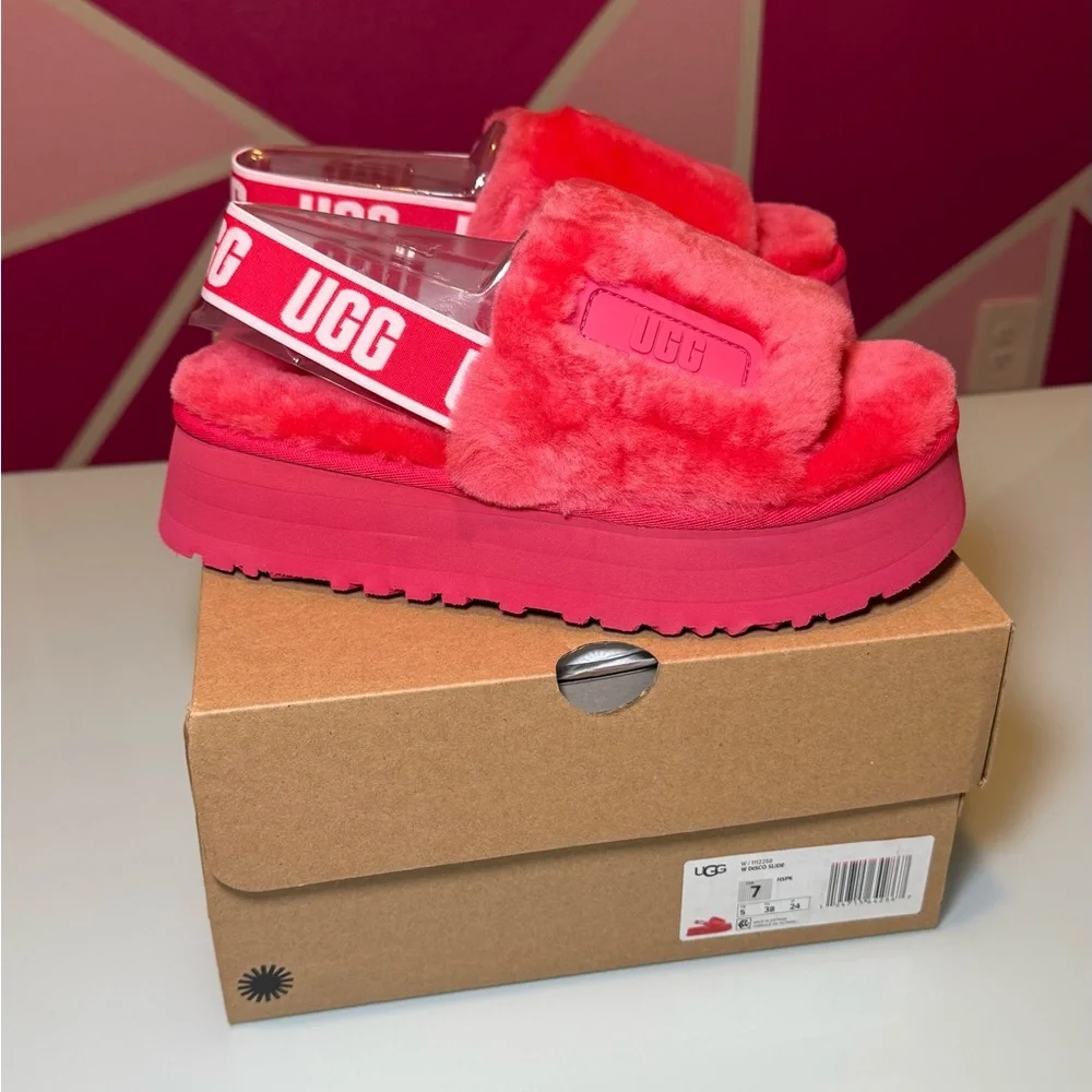 UGG Disco Platform Slides Women - Hot Pink - Picture 4 of 5